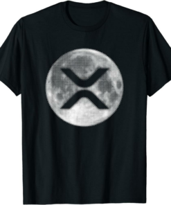 XRP Coin T-Shirt Ripple To The MOON Millionaire Bullrun