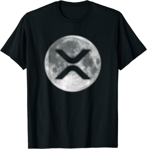 XRP Coin T-Shirt Ripple To The MOON Millionaire Bullrun
