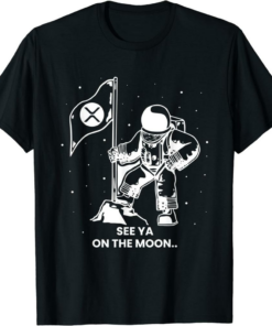 XRP Coin T-Shirt See You On The Moon Ripple Token