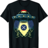 XRP Coin T-Shirt Token Blockchain Funny Spaceship Alien UFO