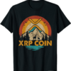 XRP Coin T-Shirt Vintage Ripple Token Retro Sunset Crypto