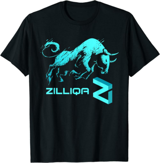 Zilliqa To The Moon T-Shirt Crypto Bullrun Hodl Zil Coin