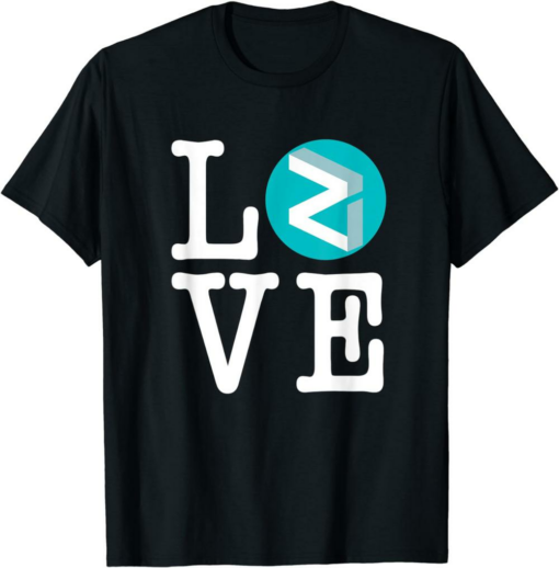 Zilliqa To The Moon T-Shirt Love Logo Hodl Zil Crypto