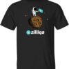 Zilliqa To The Moon T-Shirt Zil Crypto Featuring Astronaut
