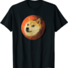 Black Doge Universe T-Shirt Cute Martian Space Red Planet