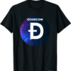 Black Doge Universe T-Shirt Dogecoin Cryptocurrency Space