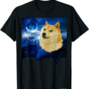 Black Doge Universe T-Shirt Strange Weird Space Shiba Inu