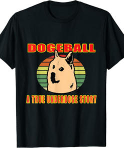 Black Rodeo Doge Remill T-Shirt Ball Funny Crypto