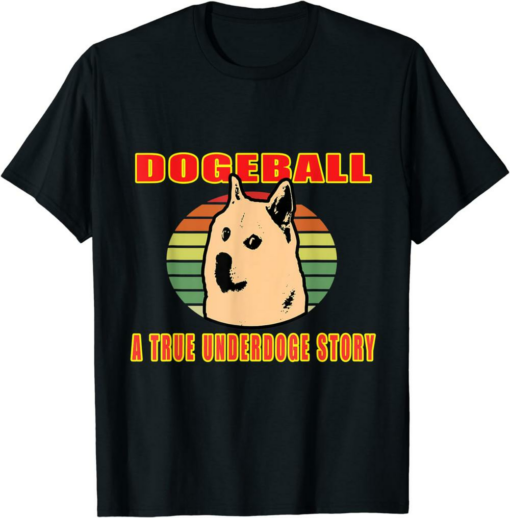 Black Rodeo Doge Remill T-Shirt Ball Funny Crypto