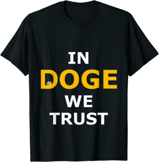 Black Rodeo Doge Remill T-Shirt In Doge We Trust Crypto