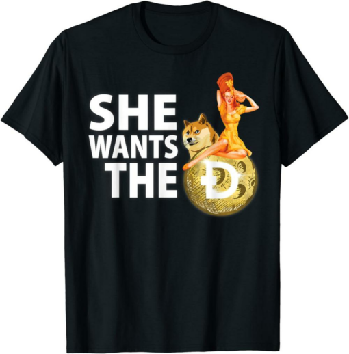 Black Rodeo Doge Remill T-Shirt She Wants The Dogecoin