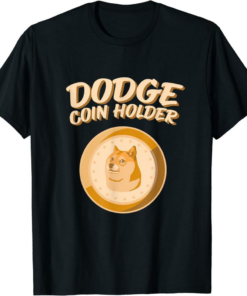 Black Rodeo Doge T-Shirt Funny Dogecoin Cryptocurrency
