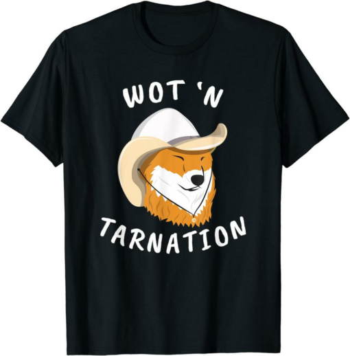 Black Rodeo Doge T-Shirt What In Tarnation Dog Meme