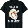 Black Rodeo Doge T-Shirt What In Tarnation Shiba Inu Dog