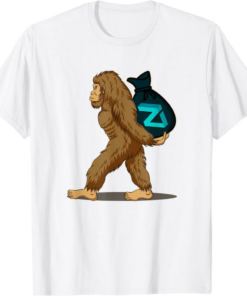 Build On Zilliqa T-Shirt Bigfoot Hodling Zil Love Sasquatch