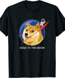 Doge Universe T-Shirt Dogecoin To The Moon Hodl Crypto