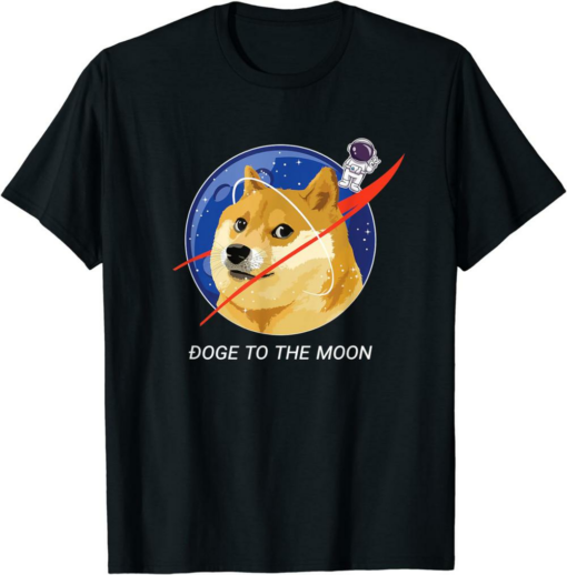 Doge Universe T-Shirt Dogecoin To The Moon Hodl Crypto