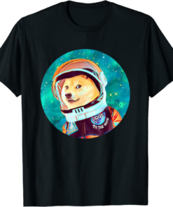 Doge Universe T-Shirt To The Moon Astronaut Crypto Dogecoin