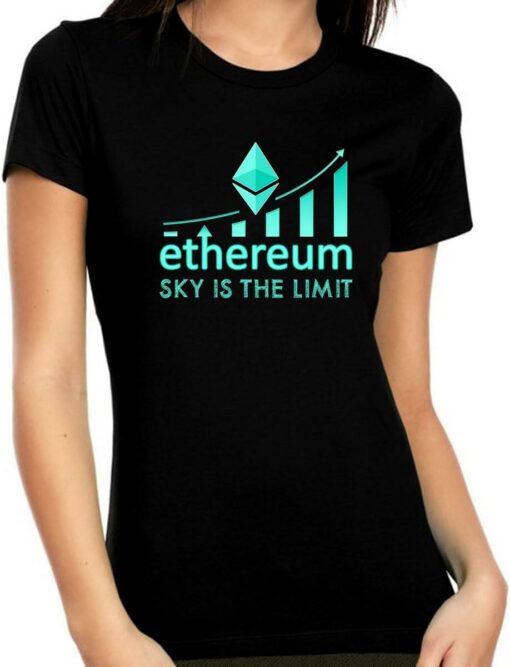 Ethereum Surface T-Shirt Crypto Currency Blockchain Logo