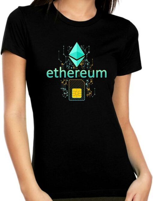 Ethereum Surface T-Shirt Crypto Currency Eth Digital