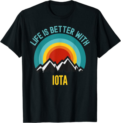 Iota City T-Shirt Crypto Life Is Better With Iota