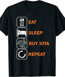 Iota City T-Shirt Motif Food Sleep Buy Krypto Miota