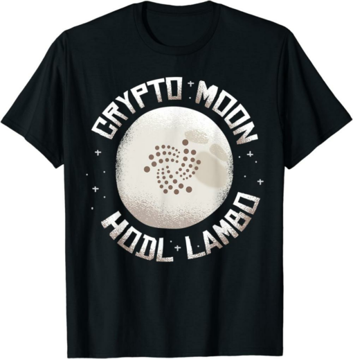 Iota Color Cloud T-Shirt Crypt To Moon Hodl Funny