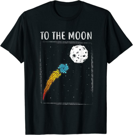 Iota Color Cloud T-Shirt To The Moon Cryptocurrency