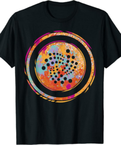 Iota Color Cloud T-Shirt Watercolor Cryptocurrency