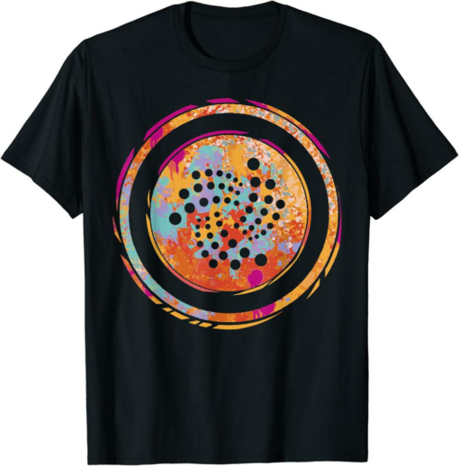 Iota Color Cloud T-Shirt Watercolor Cryptocurrency