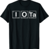 Iota Floating T-Shirt Motif Cryptocurrency Pse Chemical Hodl