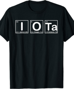 Iota Floating T-Shirt Motif Cryptocurrency Pse Chemical Hodl