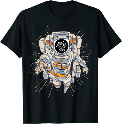 Iota Script T-Shirt Crypto Astronaut To Moon Blockchain