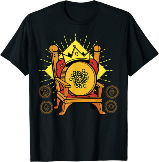 Iota Script T-Shirt Iota Is King Cryptocurrency Blockchain