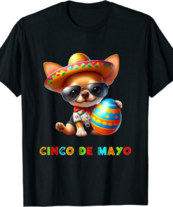 Rodeo Doge Remill T-Shirt Sombrero Mustache Cinco De Mayo