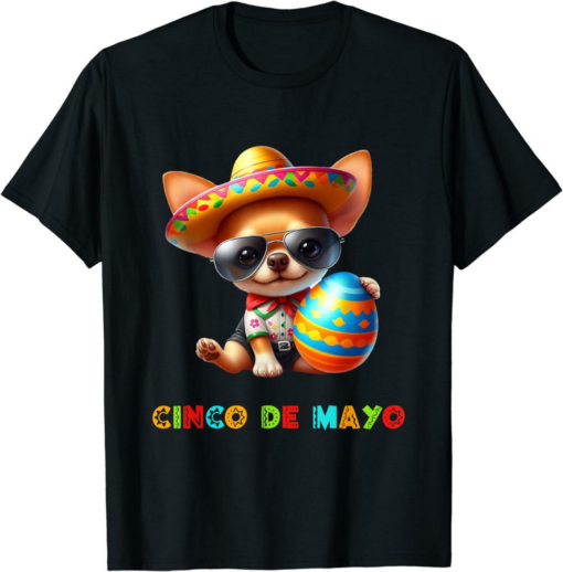 Rodeo Doge Remill T-Shirt Sombrero Mustache Cinco De Mayo