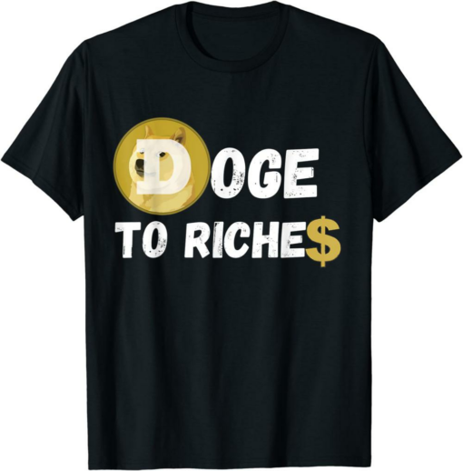 Rodeo Doge Remill T-Shirt To Riches Dodgecoin To The Moon