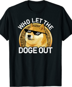 Rodeo Doge T-Shirt Dogecoin Who Let The Doge Out Crypto