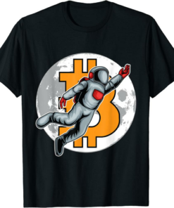 To The Moon T-Shirt Astronaut Basketball Mana Coin