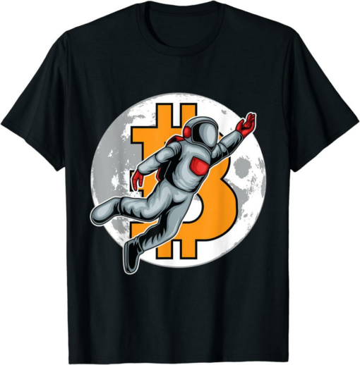 To The Moon T-Shirt Astronaut Basketball Mana Coin