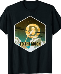 To The Moon T-Shirt Astronaut Meme Cryptocurrency