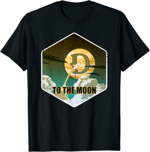 To The Moon T-Shirt Astronaut Meme Cryptocurrency