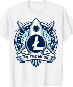 To The Moon T-Shirt Lite Coin Crypto Investors Token
