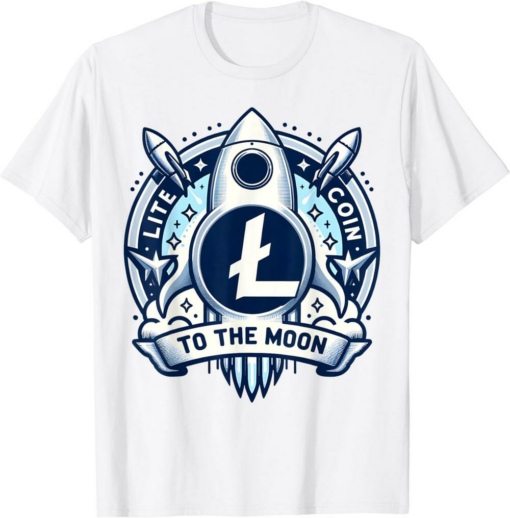 To The Moon T-Shirt Lite Coin Crypto Investors Token