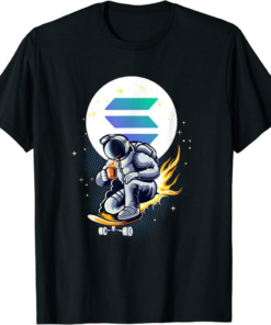 To The Moon T-Shirt Solana Sol Cryptocurrency Token