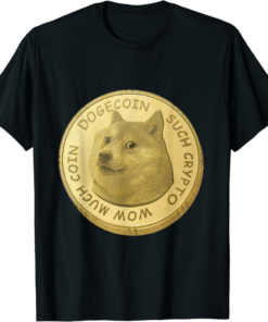 White Wowcoin T-Shirt Dogecoin Crypto Going To The Moon