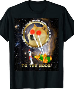 White Wowcoin T-Shirt Much Wow Doge Traders Token