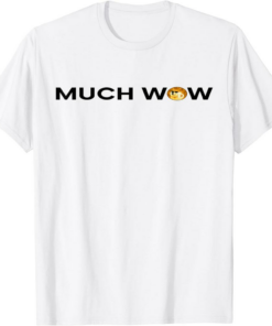White Wowcoin T-Shirt Much Wow Dogecoin Crypto Funny Meme