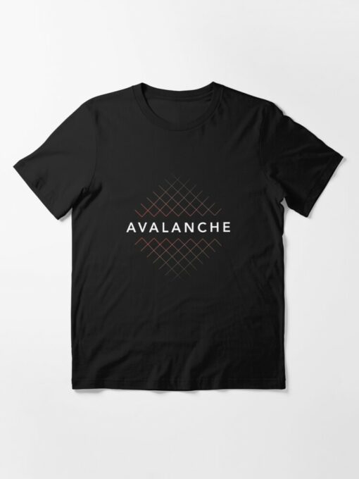 Avalanche T-Shirt AVAX Crypto Altcoin Geometric Criss Cross