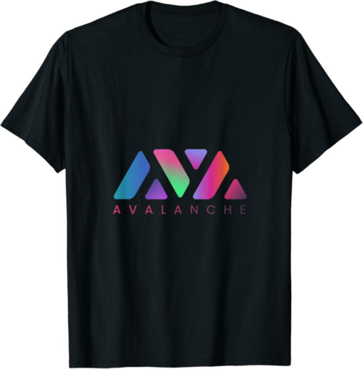 Avalanche T-Shirt AVAX Logo Image Cryptocurrency